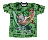 Camiseta Demon Slayer Inosuke Kimetsu No Yaiba Blusa Adulto Unissex Anime Lu093t BM