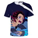 Camiseta Demons Slayers Kamados Tanjirous Streetwear Fashion