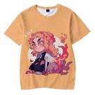 Camiseta Demons Slayers Rengokus Kyoujurous Streetwear Fashion