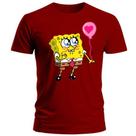 Camiseta Desenho Bob Esponja Coração Camisa 100% Algodão