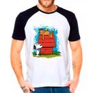 Camiseta desenho snoopy camisa masculina lançamento 01