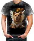 Camiseta Desgaste Anjo Canino Cão Angelical 6 Camiseta Desgaste Anjo Canino Cão Angelical 6