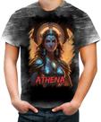 Camiseta Desgaste Athena Deusa da Sabedoria Mitologia Grega 1