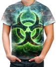 Camiseta Desgaste Biohazard Perigo Biológico Stay Away 5 Camiseta Desgaste Biohazard Perigo Biológico Stay Away 5
