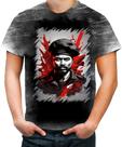 Camiseta Desgaste Boina Comunista Vermelha 2