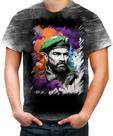 Camiseta Desgaste Boina Verde Soldado Batalhão 14 Camiseta Desgaste Boina Verde Soldado Batalhão 14
