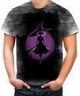 Camiseta Desgaste Bruxa Halloween Púrpura 15