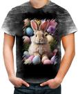 Camiseta Desgaste Coelhinho da Páscoa Realista Real 2 Camiseta Desgaste Coelhinho da Páscoa Realista Real 2
