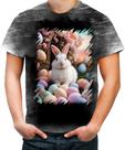 Camiseta Desgaste Coelhinho da Páscoa Realista Real 8