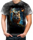 Camiseta Desgaste Coruja Ave Rapina Noturna Sabedoria 6