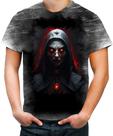 Camiseta Desgaste Freira do Mal Terror Possuída 11
