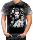 Camiseta Desgaste Geisha Ninja Nipon Japão Japan Edo 1 Camiseta Desgaste Geisha Ninja Nipon Japão Japan Edo 1