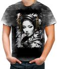 Camiseta Desgaste Geisha Ninja Nipon Japão Japan Edo 2 Camiseta Desgaste Geisha Ninja Nipon Japão Japan Edo 2