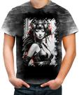 Camiseta Desgaste Geisha Ninja Nipon Japão Japan Edo 3 Camiseta Desgaste Geisha Ninja Nipon Japão Japan Edo 3