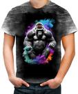 Camiseta Desgaste Gorila Furioso Força Feroz Zoo 1 Camiseta Desgaste Gorila Furioso Força Feroz Zoo 1