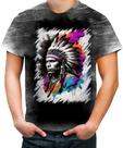 Camiseta Desgaste Índio Apache Tribo Americana Oeste 4