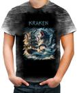 Camiseta Desgaste Kraken Monstro Marinho Mitologia 2