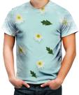 Camiseta Desgaste Margarida Flor Inocência Sensibilidade 1