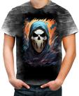 Camiseta Desgaste Máscara de Fantasma Ghost 2