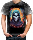 Camiseta Desgaste Máscara de Fantasma Ghost 3