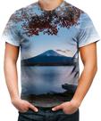 Camiseta Desgaste Monte Fuji Japão Vulcão Japan Vulcan 1