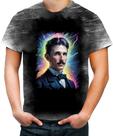 Camiseta Desgaste Nikola Tesla Físico Inventor Eletrecidade 5