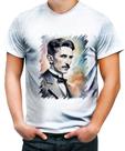 Camiseta Desgaste Nikola Tesla Físico Inventor Eletrecidade 8