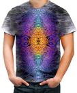 Camiseta Desgaste Psicodelica Simetric Psíquico Ilusion 1