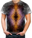Camiseta Desgaste Psicodelica Simetric Psíquico Ilusion 2