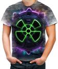 Camiseta Desgaste Radiação Radioativo Radioactive Perigo 2