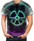 Camiseta Desgaste Radiação Radioativo Radioactive Perigo 3