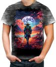 Camiseta Desgaste Samurai Ronin Sunset Sem Mestre 6 Camiseta Desgaste Samurai Ronin Sunset Sem Mestre 6