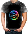 Camiseta Desgaste Yin Yang Simbolo Taoísmo Dualidade 12 Camiseta Desgaste Yin Yang Simbolo Taoísmo Dualidade 12