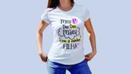 Camiseta Dia das Mães Meu 1º Dia das Mães Filha