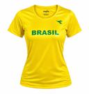 Camiseta Diadora Brasil Feminina Amarelo Canario 190 A -