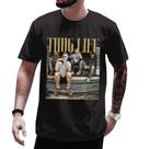 Camiseta DigForest Thug Life Horror Halloween unissex preta 2GG