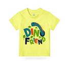 Camiseta Dino Friend Menino 100% Algodão