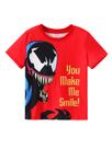 Camiseta Disney Marvel Venom Infantil Vermelha Algodão 7-8 Anos