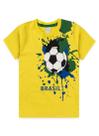 Camiseta Do Brasil Bola Amarela