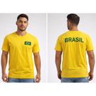 Camiseta do brasil não encolhe, não desbota 100% algodão