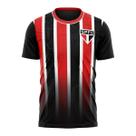 Camiseta do São Paulo Masculino Braziline Romper Preto