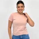Camiseta Doce Trama T-shirt Básica Manga Curta Feminina