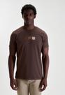 Camiseta docthos slim manga curta estampa pantone café
