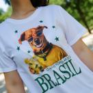 Camiseta Dog Caramelo Brasil Estilosa Malha Premium Alta Definição Unissex Casual Moderna em Algodão Camiseta Dog Caramelo Brasil Estilosa Malha Premium Alta Definição Unissex Casual Moderna em Algodão