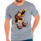 Camiseta donkey kong jogos games camisa masculina lançamento 01