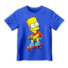 Camiseta dos Simpsons Infantil Bart Camiseta Infantil