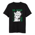 Camiseta Dr Stone Senku Anime Lançamento Algodão