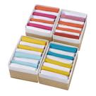 Camiseta Drawer Organizers Coorganizers, pacotes com 4 pacotes, bege e branca Camiseta Drawer Organizers Coorganizers, pacotes com 4 pacotes, bege e branca