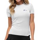 Camiseta Drop Shot Baby Look Logo Branco