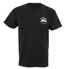 Camiseta Drum Workshop, Inc. de manga curta para homens preta tamanho M